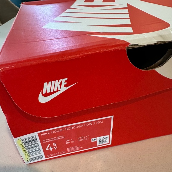 NIKE COURT BOROUGH LOW 2 WHITE - Picture 8 of 8